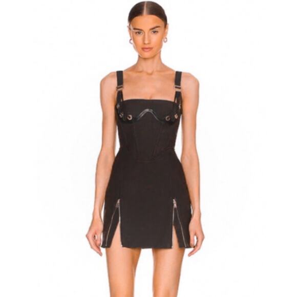 Dion Lee FAN LACE ZIP MINI DRESS - Picture 1 of 16